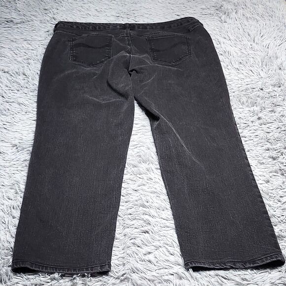 Bandolino Mandie Straight Jeans Womens Size 20W Average Plus Black Stretch 42x30 - Picture 2 of 13